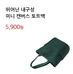 뛰어난 내구성/미니 캔버스 토트백			
